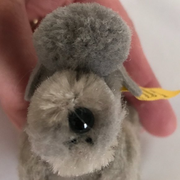 ~VTG~ Steiff Gray "Snobby" Poodle - Picture 5 of 11